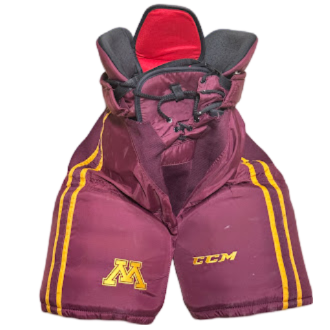 Pantalon de hockey NCAA Pro Stock pour femme d'occasion - CCM HPWM2 (marron/jaune)